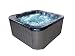 Produktbild Outdoor Whirlpool Hot Tub Zeus Farbe schwarz mit 44 Massage Düsen + Heizung + Ozon Desinfektion + LED Beleuchtung Außenpool für 5 - 6 Personen für Garten / Terasse / Außenbereich