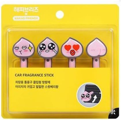 Kakao Friends Car Fragrance Stick Air Freshener, Perfect Gift for Giving Away (Apeach) by Kooops