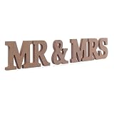 Mr & Mrs Buchstaben Aus Holz Hochzeit Stand Zeichen Dekor Oben Tabellenmittel