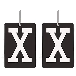 Riderscart X Hanging Car Air Freshener Suitable for all cars,home,offices Assorted Color (Pack of 2)