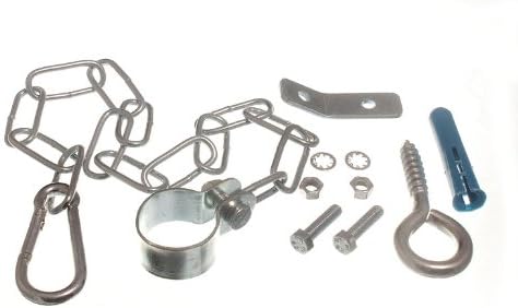 GAS COOKER STABILITY SAFETY CHAIN KIT WITH FITTINGS AND BRACKET