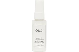 OUAI Leave In Conditioner & Heat Protectant Spray - Prime Hair for Style, Smooth Flyaways, Add Shine and Use as Detangling Spray - No Parabens, Sulfates or Phthalates - (45 ml (Pack of 1))