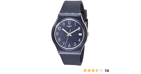 Swatch GN414 Naitbaya Sun Brushed Midnight Blue Watch : Amazon.co.uk:  Watches