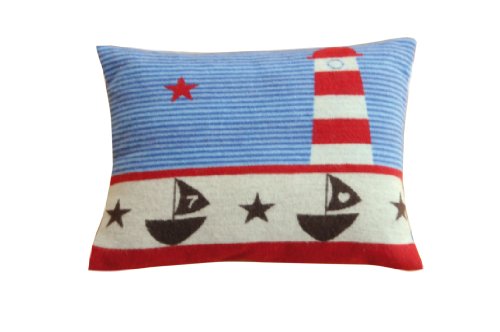 David Fussenegger 87312065 Lena Kissen (GOTS) - Leuchtturm, circa 40 x 30 cm