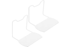 DECHOUS 4 Stück Anti-Rutsch-Matratzenhalter Metall-Matratzenhalter ohne Bohren - Weißer Eisen-Gleitstopper Gripper für Federbettrahmen (10 cm hoch)