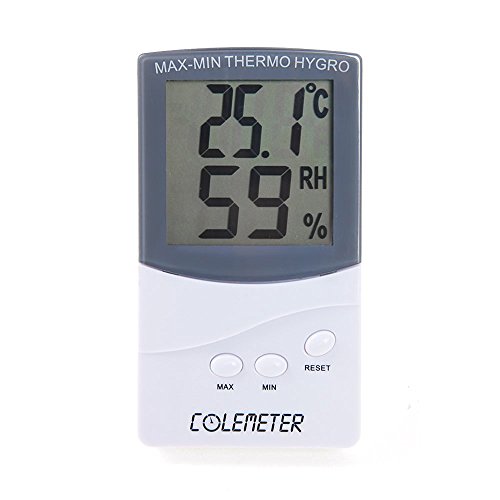 COLEMETER Digitale Thermometer Hygrometer Feuchtigkeit Messgerät Temperaturmessgerät