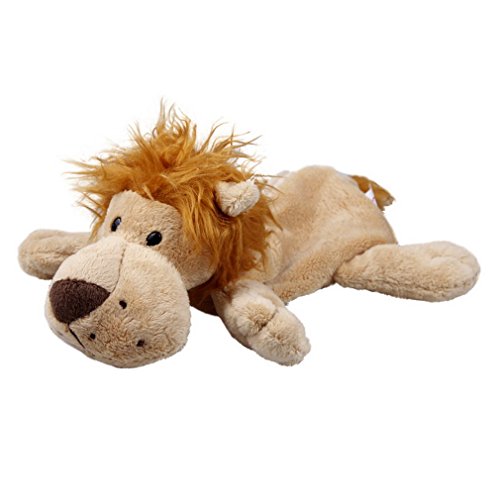 Bigood Plush Doll Zipper Pen Pouch Pencil Case Cosmetic Makeup Bag Pocket Light brown lion
