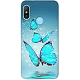 Casotec Flying Butterflies Design 3D Printed Hard Back Case Cover for Xiaomi Redmi Note 6 Pro