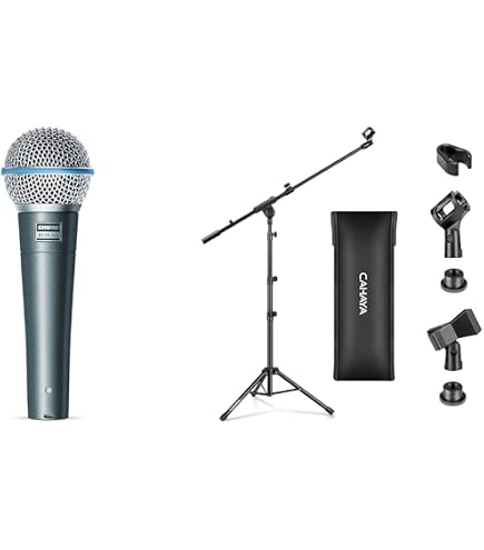 Shure Sm58 Microphone Vocal Dynamique Cardioïde avec Interrupteur On