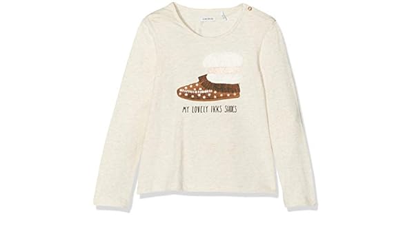 IKKS Junior Baby-M/&auml;dchen Tee Ml Beige Chaussure Indienne T-Shirt