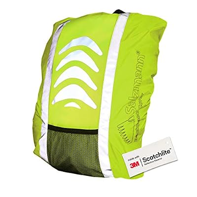 Salzmann 3M Housse de Sac à Dos réfléchissante | Couverture Anti-Pluie Impérmeabile | Fabriquée avec 3M Scotchlite