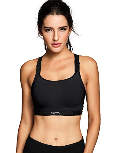 Meliwoo Damen Ultimate Sports BH - geformten Cups Ringerrücken ohne Bügel BH