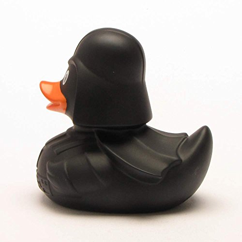 Quietscheente Black Star Ente, Gummiente, Quietscheentchen, Badeente, Quietsch Ente, Sammelfigur, Gummi Bade Spielzeug, LiLaLu, 2074 - 4