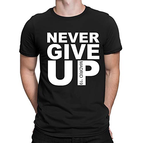 FC Liga Liverpool Football T-Shirt - Never Give Up Madrid 19 - Choice of Mens Womens Kids Babygrows