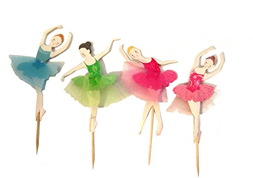 Muffin Topper, Dekoration für Muffins oder Cupcakes (Ballerinas)
