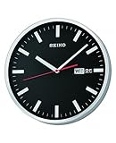 Seiko QXF104A Day and Date Wanduhr, Schwarz