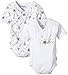 Julius Hüpeden Baby Girls Bärenfreunde Bodysuit, Multicoloured (Weiss 10), 0-3 Months (Herstellergröße: 50)
