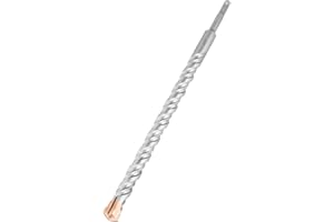 Hilpaty Foret SDS Plus 20x350mm Professionnel Forets à Béton avec 4 Tranchants en Carbure et Double Hélice - Idéal pour Percer Dans le Béton, Brique, Pierre, Maçonnerie