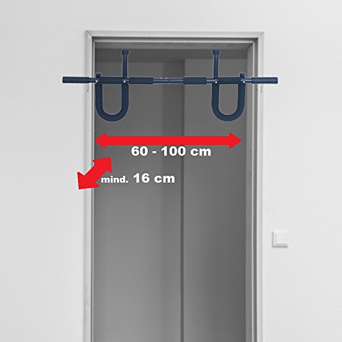 Premium Klimmzugstange „Pull Up Star“ von Sportastisch :: speziell verstärkter Stahl und höchste Qualität für bis zu 150kg Belastung :: multifunktional: 12 Griffpositionen :: Mittelstange garantiert maximale Stabilität :: perfekt für Klimmzugtraining zu Hause :: inkl. Montageanleitung :: optimal mit der Premium Klimmzughilfe PullHard erweiterbar :: inklusive 3 Jahren Sportastisch Produktgarantie - 4