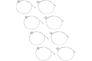 CLDAISY 8 Pcs White Aerosol Nozzle w/ 19.69in, 360 Degrees Extension Hose for Male Stem Spray Cans Fluid Auto Car Nozzle Film 4.5mm Extension H3C9 Body Repair Paint Spray Guns