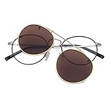 These sunglasses combine a retro, Rectangular and Round silhouette with tinted, UV-coated lenses, and durable frames for lasting style.