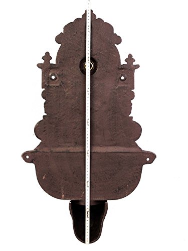 Waschbecken Wandbrunnen Garten Eisen Gründerzeit antik Stil Brunnen Blume - 9