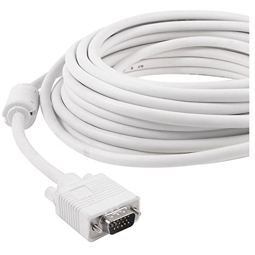 VGA-Kabel – SODIAL(R) VGA-Kabel, 10 m, 15-polig, Stecker auf Stecker Weiss - 2