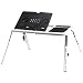 Produktbild Greensen Laptop Bett Tablett, Verstellbarer Falten Laptopständer Tisch Sofa Frühstück Schreibtisch mit USB-Kühlung Fans