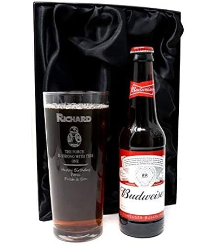 thumbnail interactive-video image 1 of Personalised 18th Birthday Pint Beer Glass – Engraved Signature Gift In Box BG-15 1 of 6