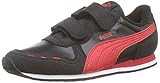 Cabana Racer SL V PS Puma Cabana Racer SL V PS, Zapatillas Unisex Niños, Negro Black-High Risk Red White, 28 EU