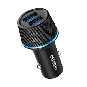 Car Charger, Oraimo Highway-Pro 22.5W Dual Ports Car Charger Adapter, QC3.0 & PE2.0 Fast Charging USB Charger for MI, Samsung, Realme, iPhone, iPad