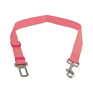 Emily Pets Car Seat Adjustable Belt for Puppy Dog (Pink)