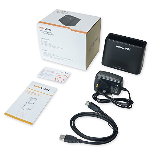 Wavlink USB 3.0 zu SATA externe Festplatten-Dockingstation für 2,5 oder 3,5 Zoll HDD, SSD - 6