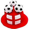 Toyland® Novelty Flag Football Fan Top Hat With 3D Footballs - Perfect For Euro/World Cup/Football Parties & Celebrations - 8 Countries Available