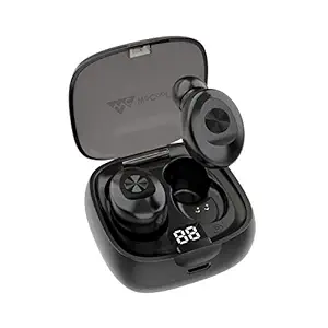 WeCool Moonwalk M1 in Ear Bluetooth Earphones with Mic 12 Hrs Playtime with case Ergonomic Sweatproof Earbuds with Voice Assistant (M1v2)