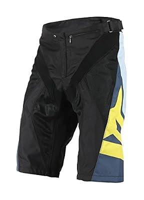 Dainese HUCKER SHORTS Shorts Homme Grey-yellow FR : S (Taille Fabricant : S)
