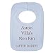 Price comparison product image PERSONALISED BIB - ASTON VILLA STYLE- NO 1 FAN - AFTER DADDY (NO STICKERS)- BEAUTIFULLY EMBROIDERED