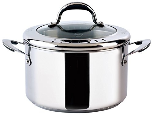 Meyer Select Stainless Steel 24cm Stockpot with Lid - 6.2L, Silver