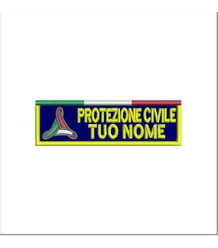 CENTRO RICAMI RICAMIFICIO INDUSTRIALE ITALIANO DAL 1989 Patch-Toppa Microricamata en HD/Jacquard (Haute définition) thermoadhésif, Micro Fil, Dimensions : H.6,5 x L. 8,3 cm - Fabriqué en Italie