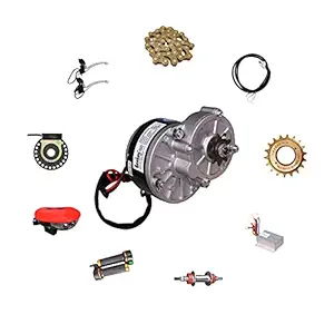 Geekay 24 volt 250 watt pmdc e cycle Coversion motor kit for bicycle High Torque e-bike kit for Any non-gear Single speed Mountain & Roadster cycles (No Battery No Charger in this kit) DIY Easy and Quick Conversion kit for Cycles