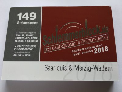 Preisvergleich Produktbild Schlemmerblock 2018 Saarlouis & Merzig-Wadern