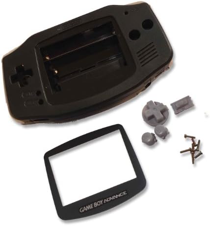 Game Boy Advance GBA Black Replacement Shell Case w Screen &amp; Tools