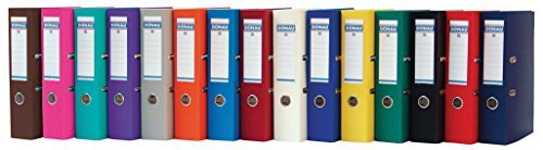 Preisvergleich Produktbild Donau Ordner "Klassik" A4, schwarz, Kunststoff, Breite 7,5 cm - 1St.