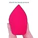 amoore Pack of 4 Makeup Sponge Makeup Applicator Latex-free Foundation Sponge Makeup Blender Set (RED)
