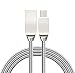Produktbild USB Type-C Kabel zu USB 2.0 (3.3ft) Silber Legierungs-Verbindungsstücke Metallfeder Kabel für InFocus Epic 1