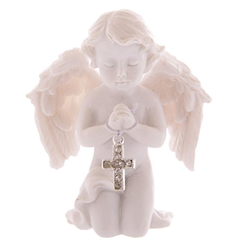 Beautiful Angel Engel betend mit Tuchhalter aus Kreuz Ornament Mütter Nana Oma Geschenk - 3