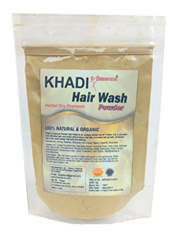 Khadi Hair Wash Powder (Dry Shampoo) -100% Organic 100 Grams RS.200 (20.00% Off) - Amazon