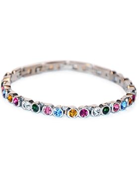 Elegantes Crystal Magnetarmband Farbenspiel mit vielen bunten Swarovski® Elements 1A Qualität Energetix 4you 448...