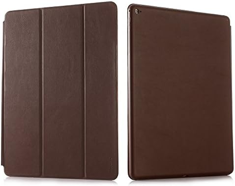 iPad Pro 12.9 Case, Directa, Ultra Slim, PC+PU Shell, Super Fiber, 3-fold Stand Case Cover for Apple iPad Pro 12.9 inch Tablet, Smart Screen, Auto Wake and Sleep Function Case Cover (Brown)