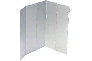 Bo-Camp - Paravent rëchaud - 5 pièces - Universel , Argent, 50 x 36 cm